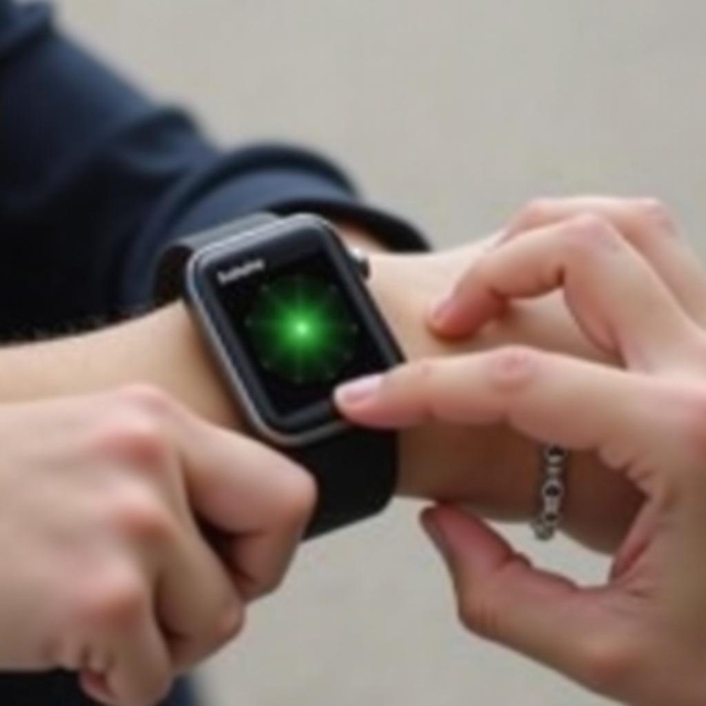 how to turn off green light on smart watch